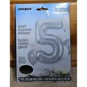Unique Industries 34" Foil Number 5 Balloon